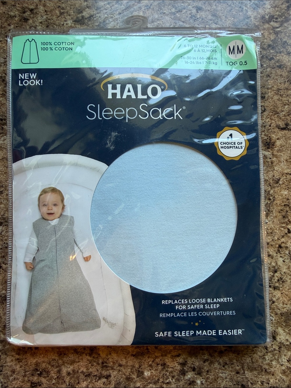 Halo SleepSack Baby Wearable Blanket - Light Blue nwt